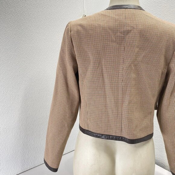 Derek Lam 10 Crosby × RTR Plaid Collarless Jacket – Size 2 (NWT) - Picture 4 of 13